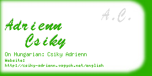 adrienn csiky business card